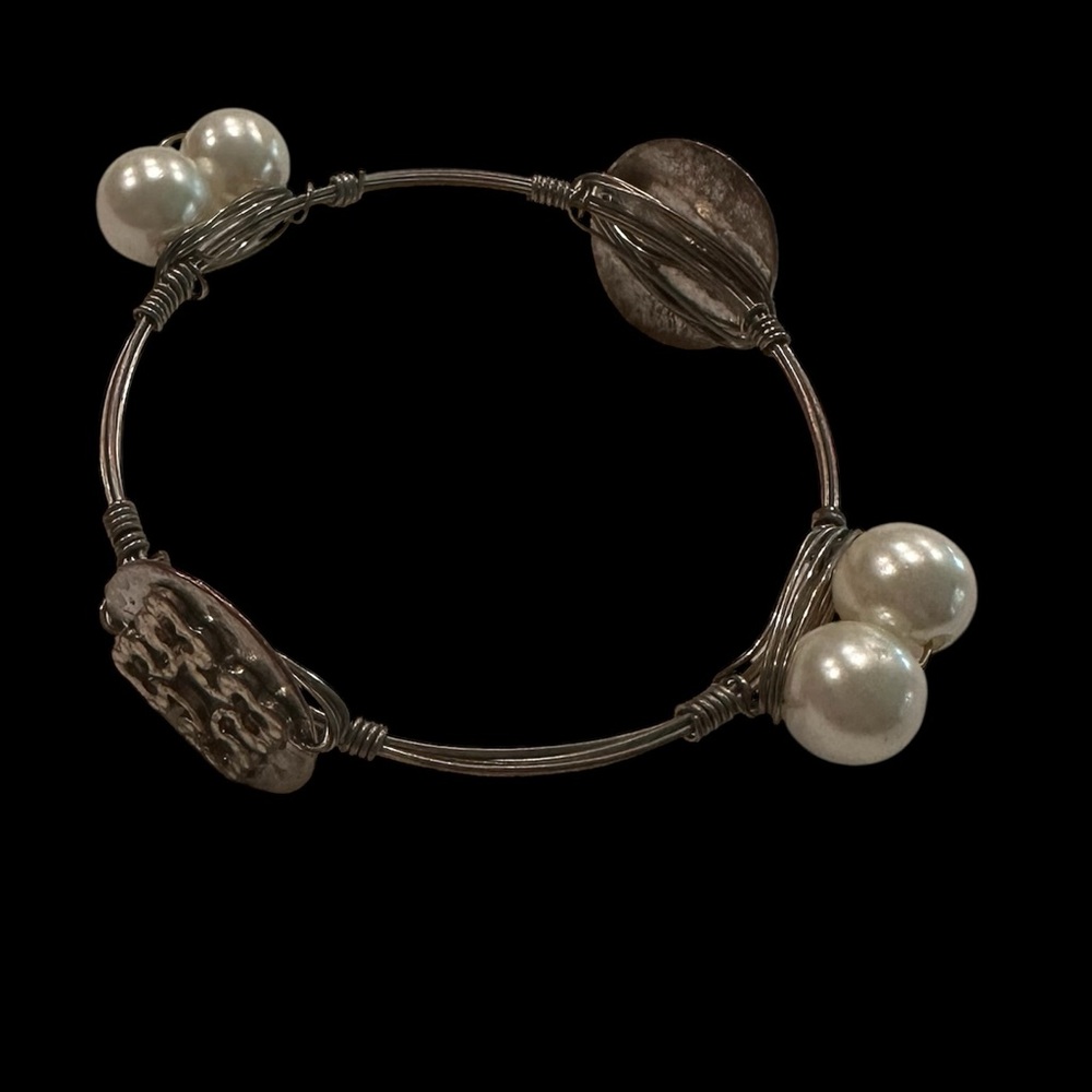 Chunky Gold Wire Wrap Bangle Stackable Bracelets … - image 3